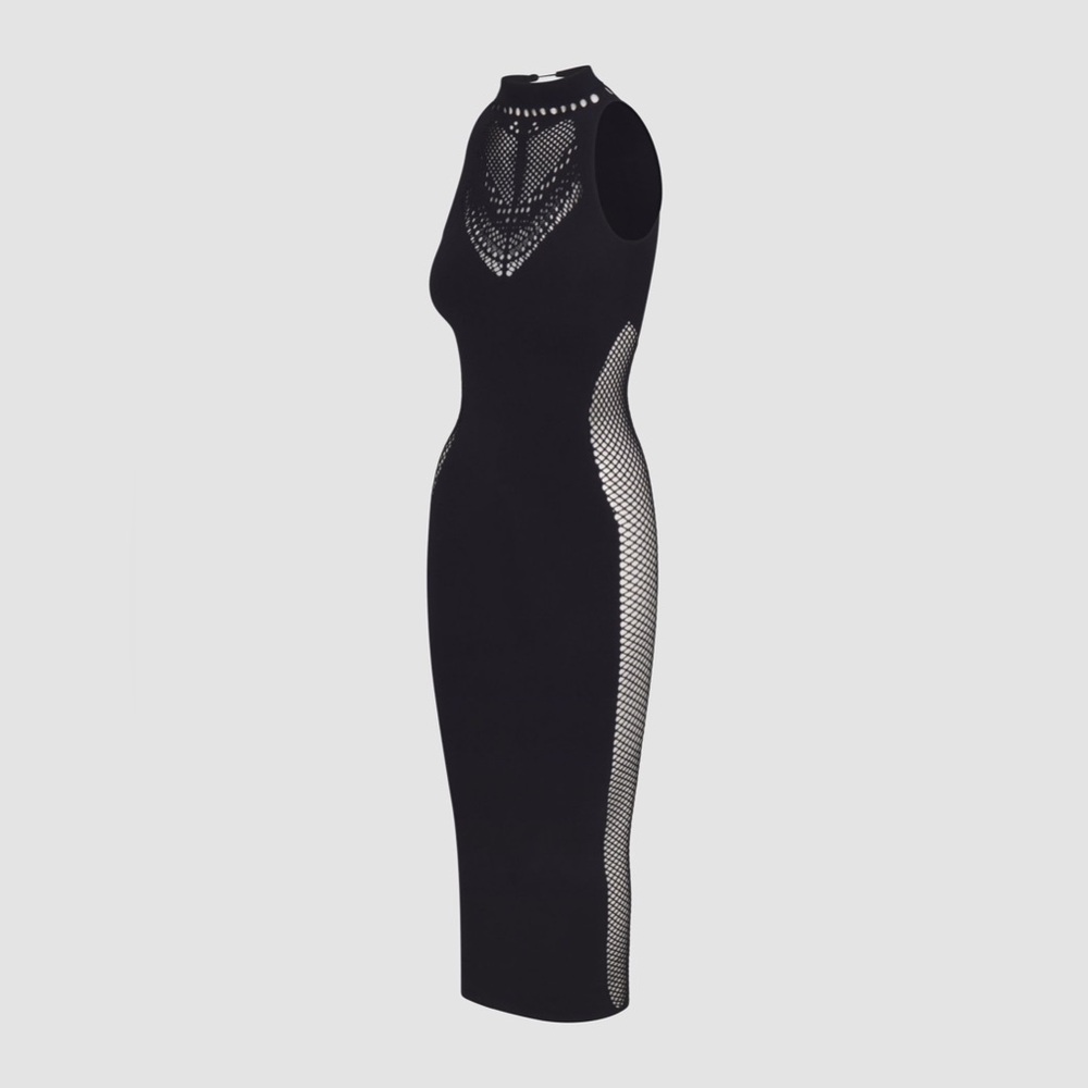 Savage X Fenty Black Viva La Diva Seamless Maxi Dress – NWT Size fits  XS-XL